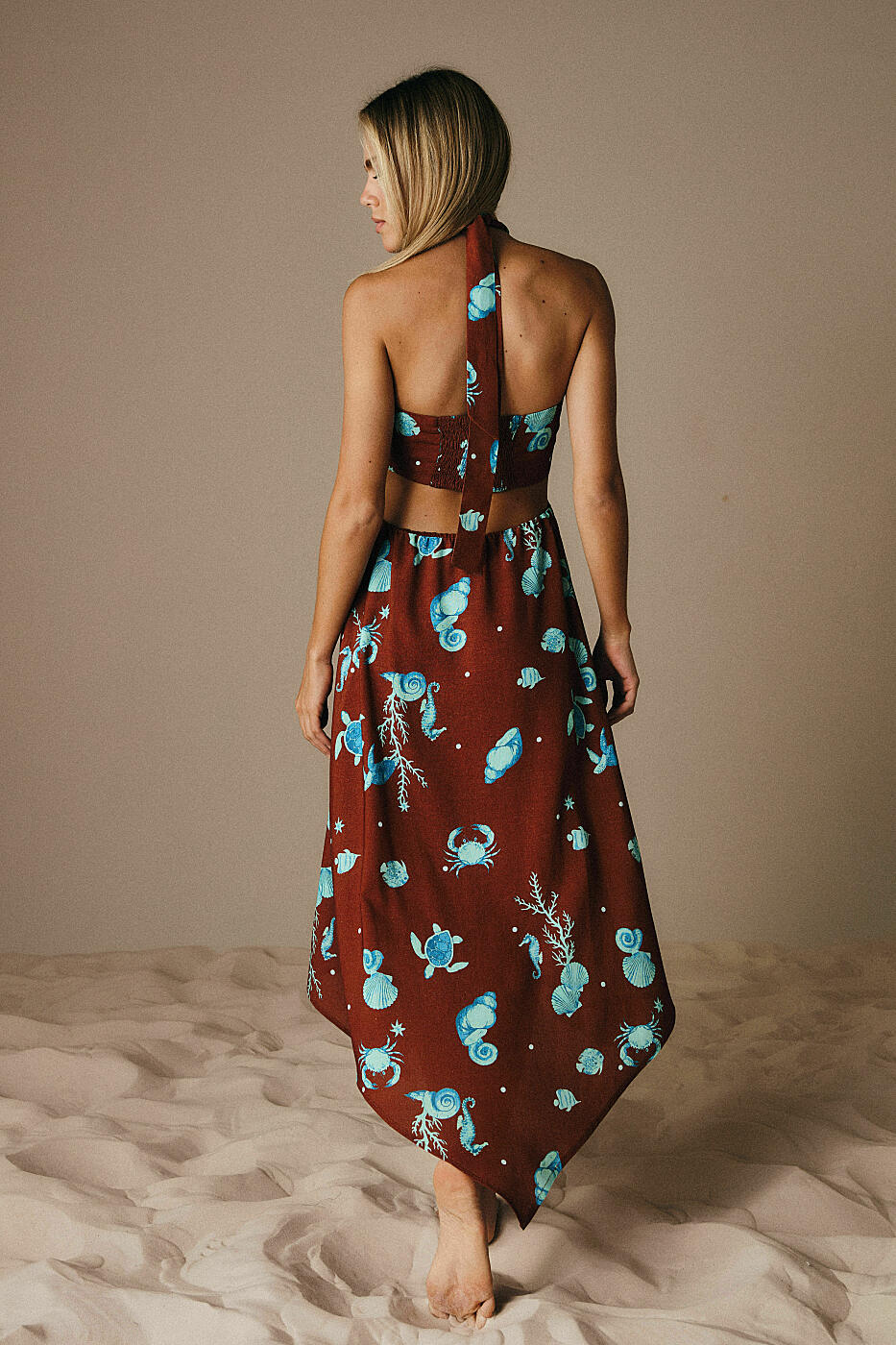 Vestido Oceano com Argola Frontal