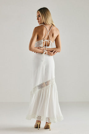 Vestido Saint-Tropez com Detalhes Rendados