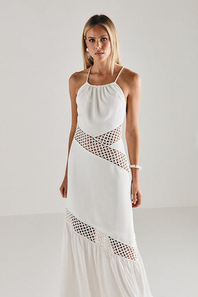 Vestido Saint-Tropez com Detalhes Rendados