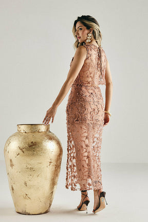 Conjunto Noir Floral