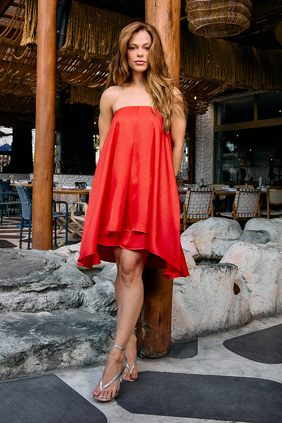 Vestido Sunset em Camadas