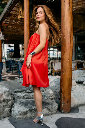 Vestido Sunset em Camadas