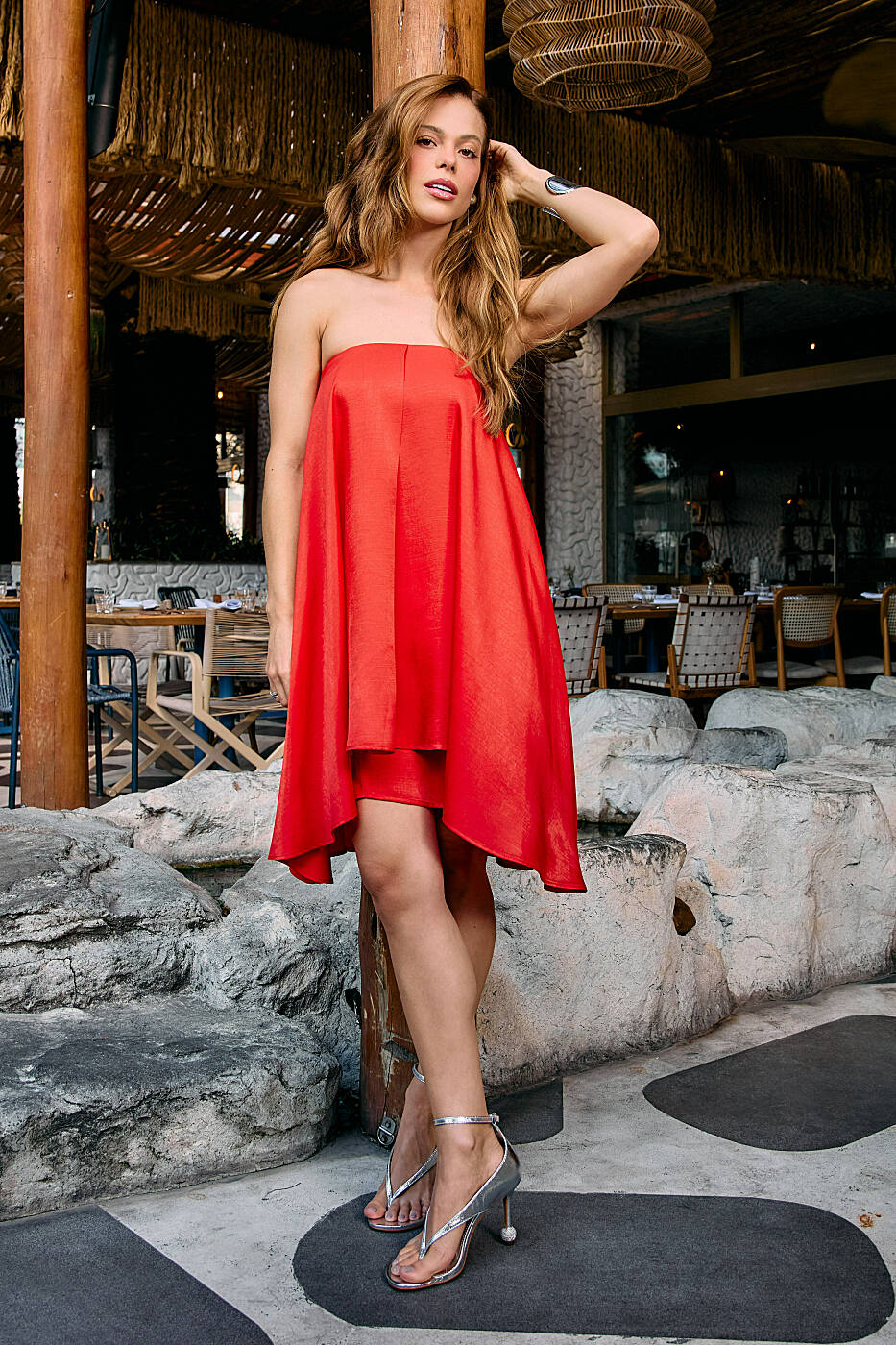 Vestido Sunset em Camadas