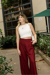 Cropped Minimalista Branco
