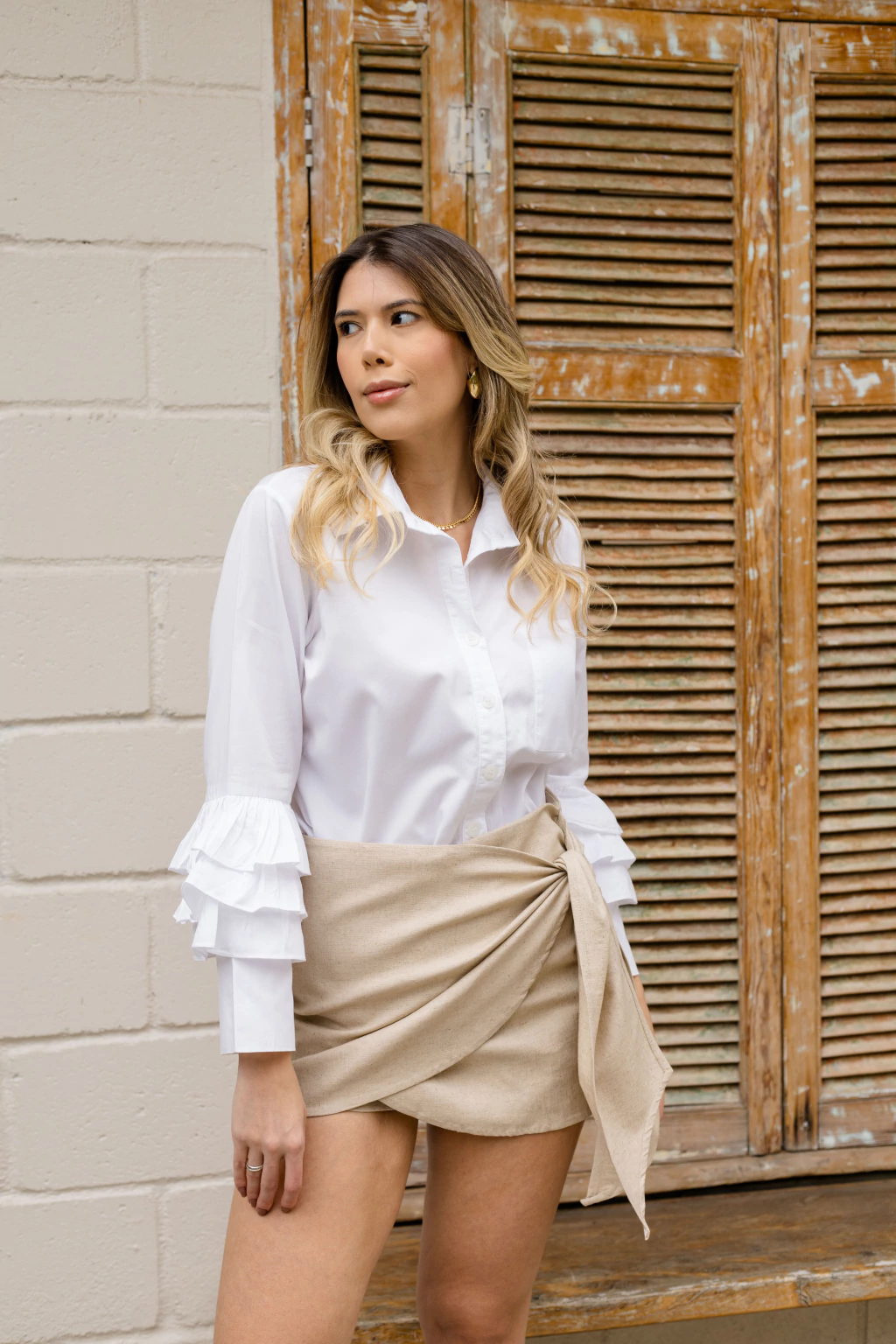 Short-Saia Envelope Flora Areia