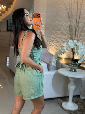 Macaquinho Utilitário com Cinto de Fivela Orgânica