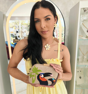 Bolsa Clutch Tropical Tucan