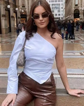Blusa One-Shoulder